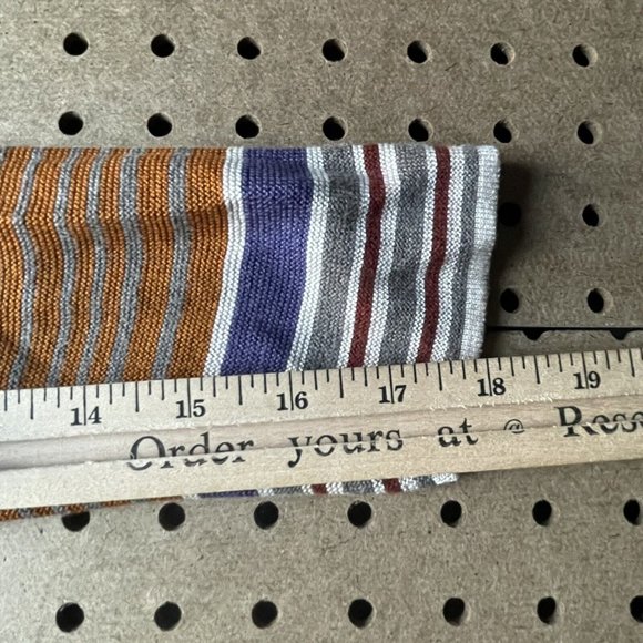 Peruvian Connection Open Front Cardigan Peru Made Striped Women - Picture 7 of 7